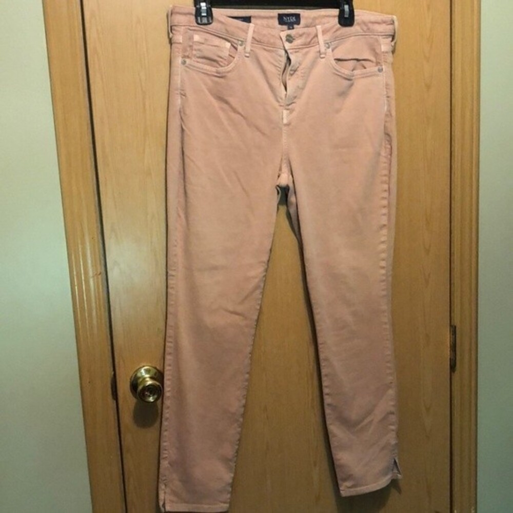 NYDJ ami skinny size 12 lift tuck technology pink jeans